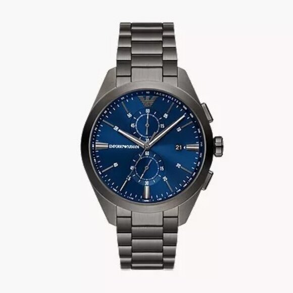 Emporio Armani Chronograph Gunmetal Stainless Steel Watch - AR11481 - Picture 1 of 5
